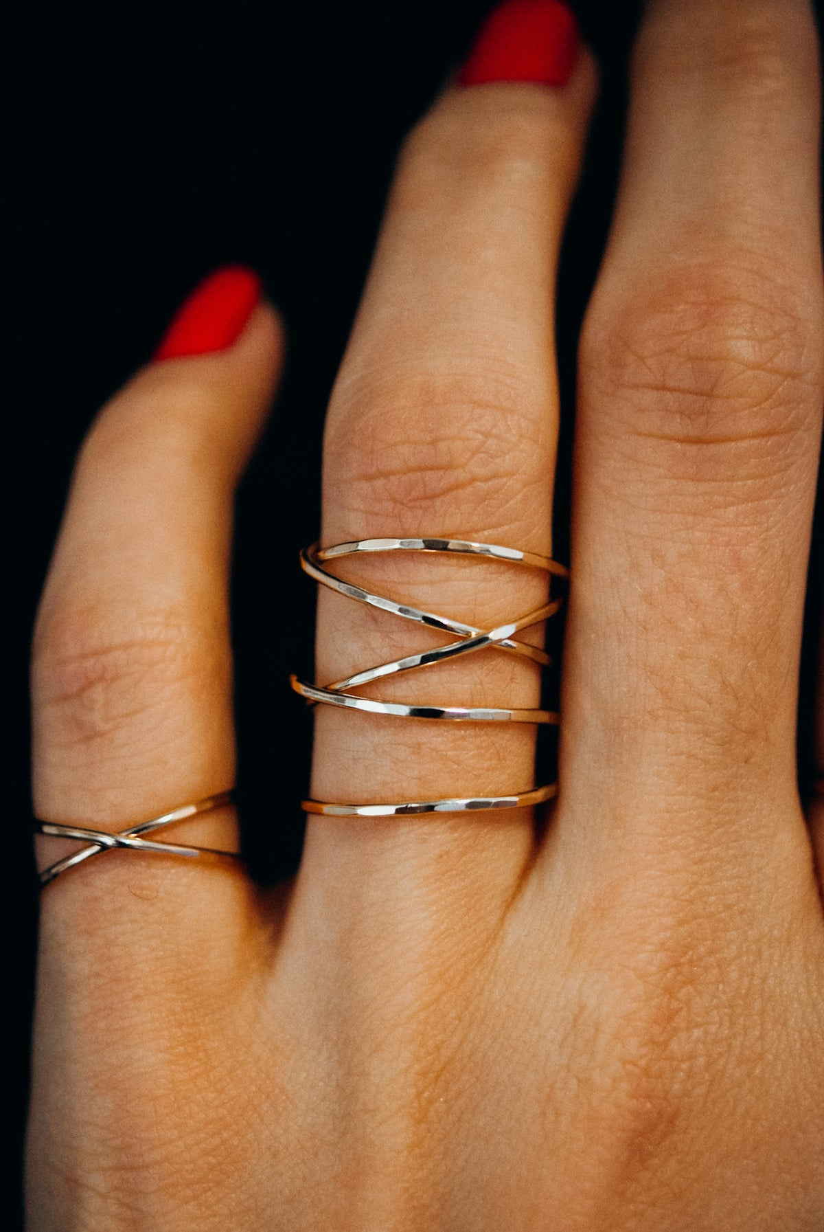 Extra Large Wraparound Ring, Solid 14K Gold