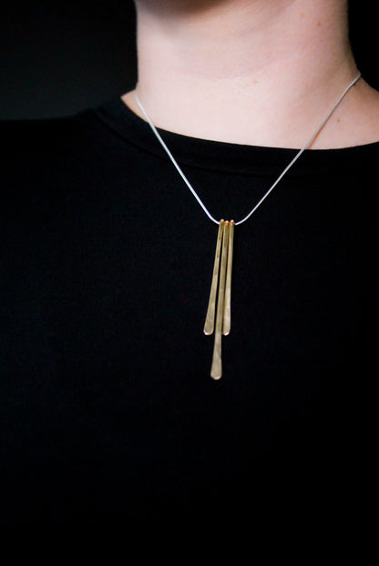 Medium Sunburst Necklace, Gold Fill, Rose Gold Fill, or Sterling Silver