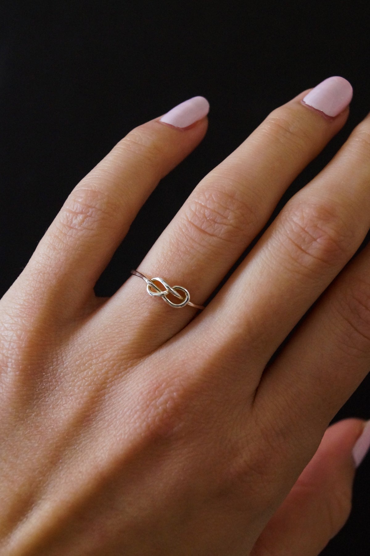 Infinity Knot Ring, Sterling Silver