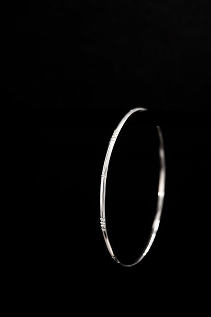 Lined Bangle Bracelet, Gold Fill, Rose Gold Fill, or Sterling Silver