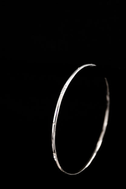Lined Bangle Bracelet, Gold Fill, Rose Gold Fill, or Sterling Silver