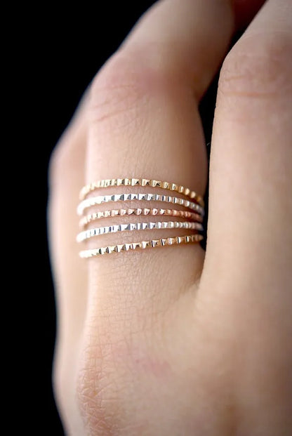 Lined Ring, Sterling Silver