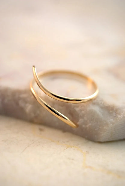 Open Curve Ring, 14K Gold Fill