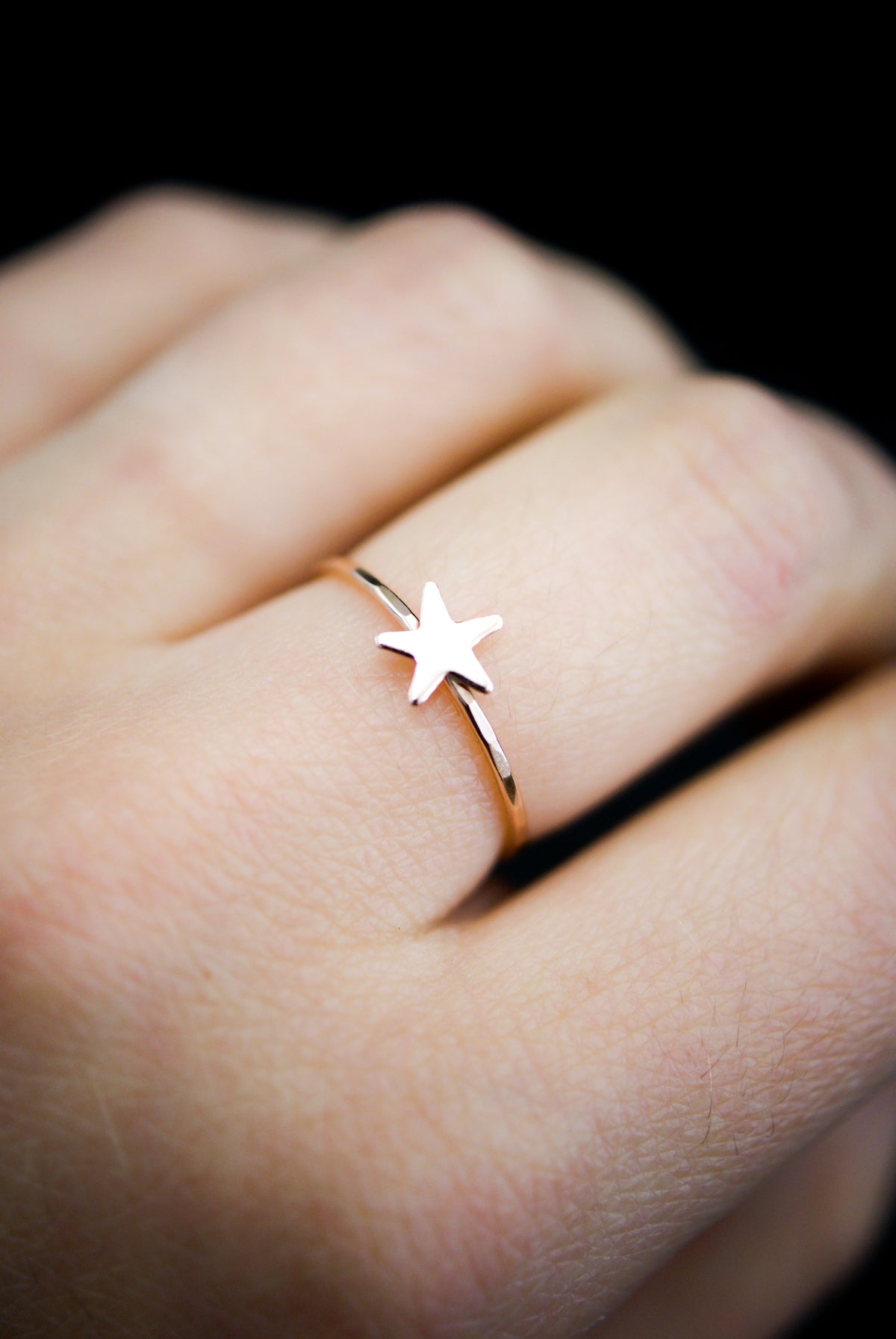 Star Ring, 14K Rose Gold Fill