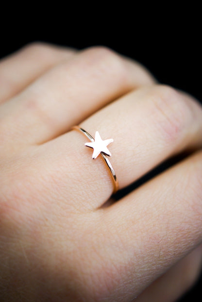 Star Ring, 14K Rose Gold Fill