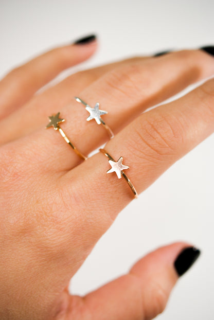 Star Ring, 14K Rose Gold Fill