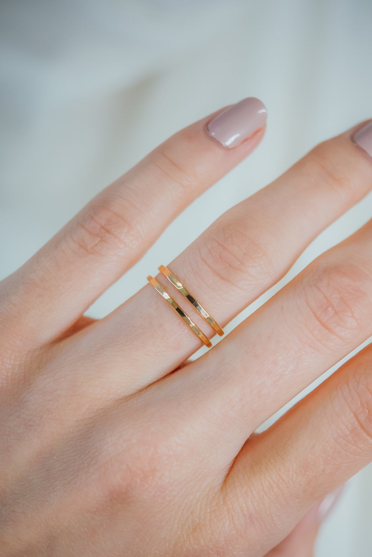Thick Ring, Solid 14K Gold