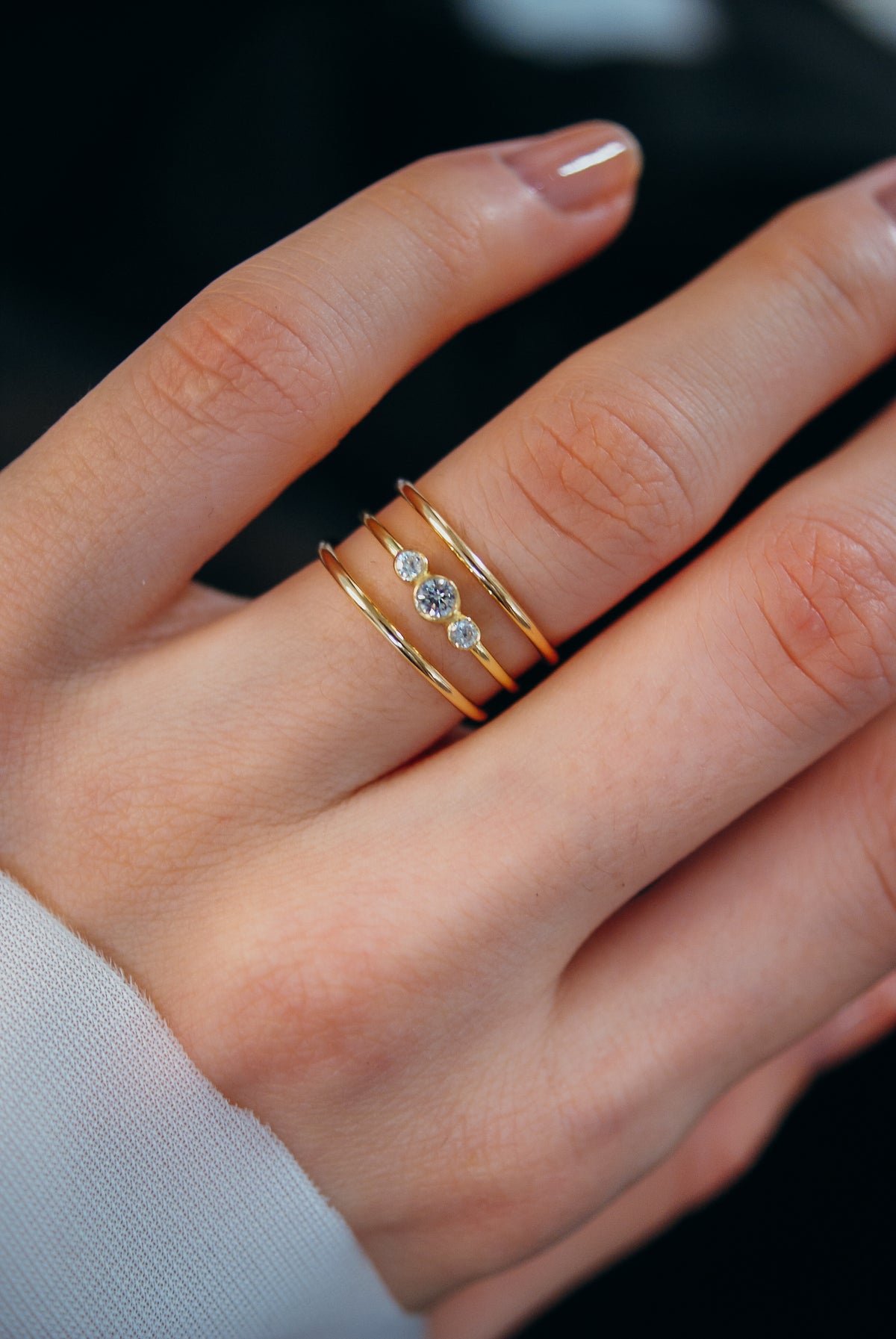 Thick Ring, Solid 14K Gold