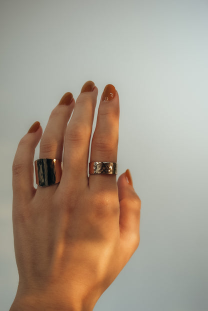 Wide Band, Solid 14K Gold